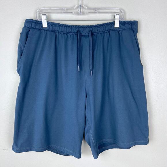 Eddie Bauer Louge Shorts Blue Casual Sleep‎ Drawstring Pull On Pockets Size XL - Picture 1 of 11